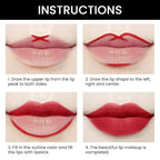 evpct 1Pcs Ruby Red Matte Lip Liner and Lipstick Combo Set Kit for Women, Magic Neutral Lipsticks 24 Hours Original Lipstick and Lips Liner Pencil Stain Gloss Makeup Long Lasting Waterproof, 25#