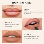 Kaely 2Pcs Nude Orchid Longwear Liquid Lip Liner Waterproof, 24 Hour Long Lasting Lip Liner Stain Marker Pen, 2-in-1 Matte Semi Permanent Lipliner & Lipstick, Vegan & Cruelty-Free, 05+08