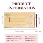 evpct 12Pcs Matte Liquid Lipstick Set, Plum Mauve Maroon Wine Burgundy Red Waterproof Long Lasting Lipstick for Women,Lip Stain Lip Gloss Set Lip kit, 24 Hours Original Smudge Proof labial