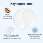 SIRIUSLY BRIGHT Under Eye Patches 28 Pairs, 5-Min Revitalizing Eye Masks with Caffeine Hyaluronic Acid Iris Moss to Reduce Dark Circles and Puffiness, Brightening & Depuffing Gifts for Women