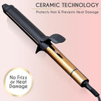 ELLA BELLA® Curling Iron 1.5" • Professional Hair Curler • 1.5 inch Curling Iron • Ceramic Curling Irons • Transform Your Look in Seconds • Suitable for All Hair Types • Say Goodbye to Heat Damage