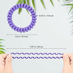 JessLab Spiral Hair Ties for Women, 10-Pack Traceless No-Damage Ponytail Holders, Coils Hair Bands for Girls, Assorted Colors