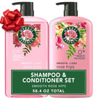 Herbal Essences Shampoo & Conditioner Set, Smooth Collection, Paraben-Free, Color-Safe, with Rose Hips & Vitamin E, 29.2 Fl Oz Each, 2-Pack