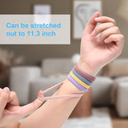 100PCS Colorful Large Hair Ties, Cotton Hair Bands Seamless Ponytail Holders for Women, Hair Elastics No Damage, 10 Colors by BAOLI