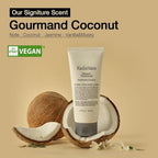 Karl&Hans Botanic Gourmand Coconut Conditioner Hair Treatment - Organic, Silicone-Free, Moisturizing with Ceramide, Coconut Oil & Natural Extracts for All, Dry, Damaged, Frizzy Hair, 6.76 fl oz