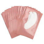 100 Pair V Shape Under Eye Gel Pads Hydrogel Eye Patches For Eyelash Extension, Lint Free Under Hydrogel Eye Mask Pads Lash Extension Supplies(Pink)