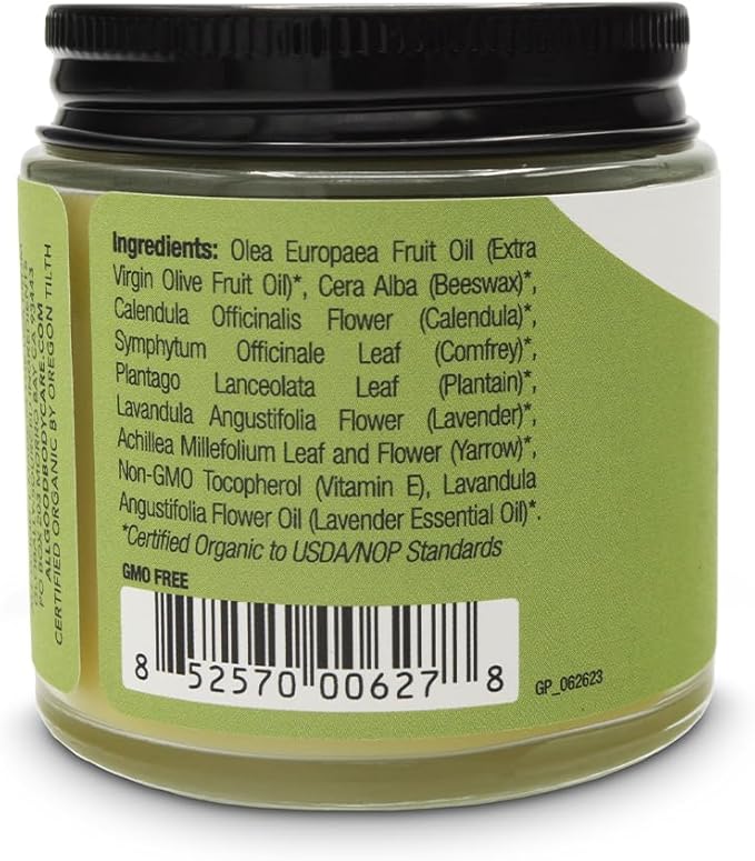 All Good Goop Organic Skin Care Recovery Balm - All Purpose Ointment w/Calendula, Lavender, Beeswax - Chafing Cream, Dry Skin Salve, Cracking Lip Moisturizer - Soothes, Hydrates & Calms - 4oz