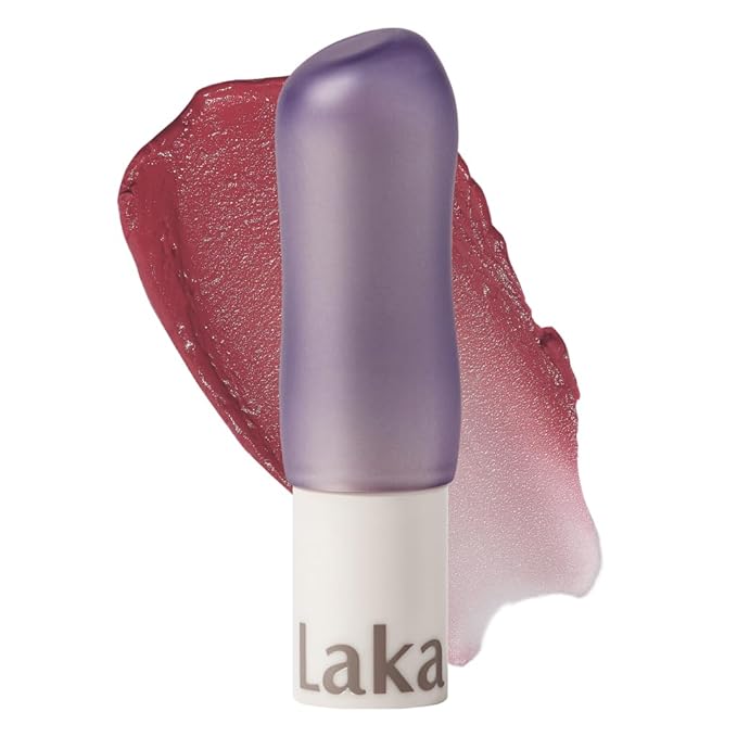 Laka Soul Vegan Lip Balm (4 Shades) Tinted, 3.9g/0.13oz, Deep Nourishing Plant-Based Lip Moisturizer, Vegan Lip Balm for Dry, Cracked and Chapped Lips (#Mauve)