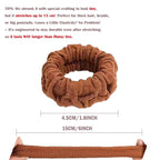 Hair Scrunchies For Women's Hair Black Seamless Hair Ties No Damage Ponytail Holders With All Day Hold Thick & Curly & Heavy Fine Hair Accessories Strong Elasticity No Snag Dents Breakage