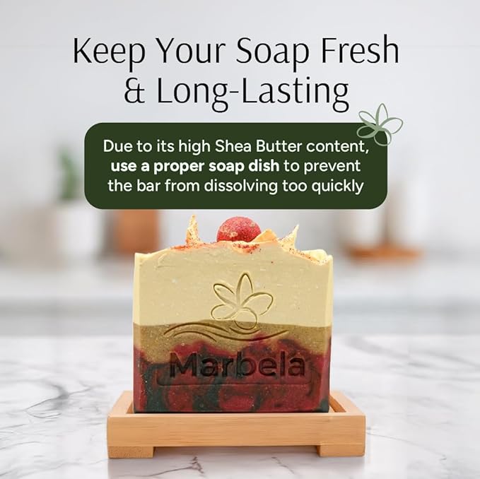 Marbela Cosmetics Handmade Soap - Jingle Bells - Soap Bar 3.5 oz Limited Edition