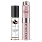 CA Perfume Duo Impression of Musc Noir For Her For Women Perfume Layering Set Long Lasting Travel Size EDP + Body Oil Roll-On Bottle 0.27 Fl Oz+0.33 Fl Oz