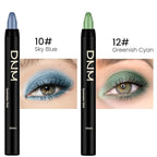 evpct 2Pcs Cream Eyeshadow Sticks Set for Eyes Sky Blue & Greenish Cyan Shimmer Eye Crayon Shadow Brightener Stick Pencil Pen Bulk sombras en crema para ojos 10+12