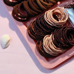 YANRONG 755PCS Hair Accessories for Woman Set Seamless Ponytail Holders Variety Hair Scrunchies Hair Bands Scrunchy Hair Ties For Thick and Curly (755PCS (black brown))