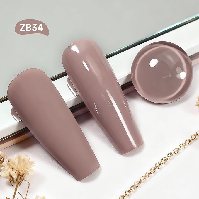 18ml Light Brown Nail Polish Large Volume Quick Dry Nail Polish, Long Lasting Shine, Fingernail Toenail Nail Art DIY Home Travel Nail Art Gift