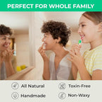 RaGaNaturals Natural Mint Lip Balm - Hydrating Lip Moisturizer for Dry & Cracked Lips with Shea Butter, Cocoa Butter, Vitamin E & Beeswax - Refreshing Mint, Non-Tinted For Wommen, Men & Kids – 4 Pack