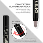 evpct Stone Matte Cream Eye Shadow Brightener Sticks Set for Eyes, Stone Matte Pencil Eye shadow Applicator Stick Pen Palette Makeup Waterproof 22#