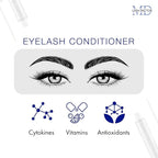 MD Lash Factor Eyelash Conditioner – 0.1 fl oz, 3-Month Supply – Daily Lash Serum with Peptides and Biotin for Thicker Lashes