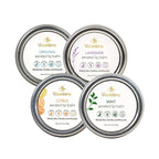 Waxelene Aerated Lip Balm Tin Combo Pack, 4 Piece, Best Lip Balm Ever Organic Multipurpose Ointment Baby Eczema Dry Sensitive Skin Chapped Lips salve