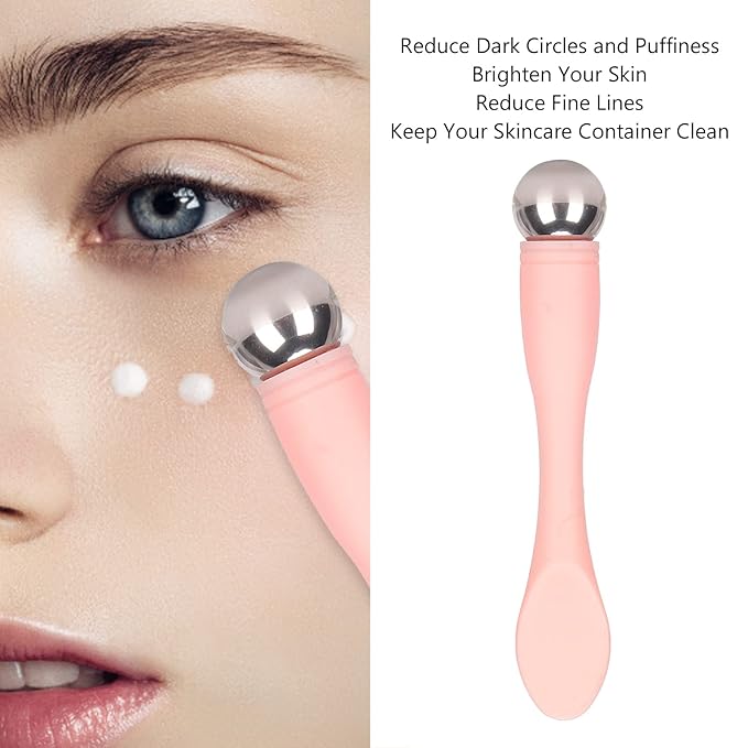Eye Cream Applicator Wand, Eye Cream Spatula Roller Face Roller Massager Tool Eye Massage Stick for Reducing Puffiness Wrinkle