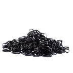 Youxuan 1000-Pack Elastic Hair Ties Non-slip Rubber Hair Bands for Girls, Black