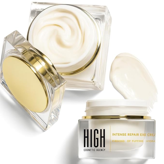 Intense Repair Eye Cream Lightweight Retinol, Peptides & Vitamin C Formula for Dark Circles, Puffiness & Fine Lines – Anti-Aging, Paraben-Free & Cruelty-Free