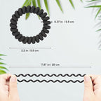 JessLab Spiral Hair Ties for Women, 10-Pack Traceless No-Damage Ponytail Holders, Coils Hair Bands for Girls, Assorted Colors