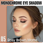 Light Brown Single Matte Eyeshadow Makeup, Neutral Powde Eye Shadow for Women, Rosy Brown Eyeshadow Palette Pigmented Waterproof, sombras para ojos, Lightweight Blendable, Girls Christmas Gift