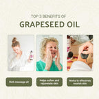 Grapeseed Oil - Pure Grapeseed oil for Skin - 100% Pure Carrier Oil for Hair, Face, and Skin - Direct from EIR Oils in the Beautiful Spanish Countryside (4 Gallons)