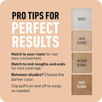 BOLDIFY Hairline Powder Color Sample Kit - Root Touch Up Hair Color for Gray Coverage - Bald Spot Concealing Hair Powder for Women & Men - 24-Hour Stain-Proof - Lighter Blondes