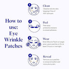 Wrinkles Schminkles Under Eye Wrinkle Patches | Smooth Eye Wrinkles, Crows Feet & Dark Circles Overnight | 6 Pairs Reusable Medical Grade Silicone Patches