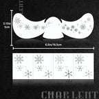 Glitter Snowflake Freckles Face Tattoos - 18 Sheets Waterproof Silver Temporary Makeup Patches for Women Kids Christmas Makeup Accessories