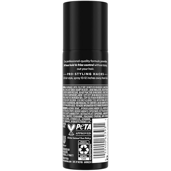 TRESemmé Travel Hairspray, Extra Hold, 12-Pack – Moisturizing Hair Spray, Anti-Humidity, Anti-Frizz Hair Products, 1.5 Oz Ea