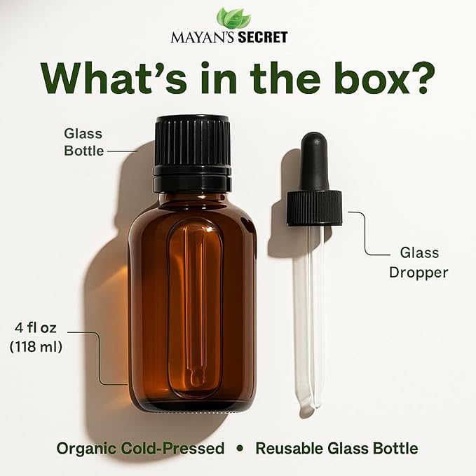 Mayan's Secret - Avocado Oil For Hair and Skin - Natural Dry Skin Face Moisturizer - Collagen Boosting for Aging Skin Combat Fine Lines and Wrinkles