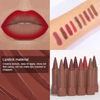 evpct 3Pcs Ruby Plum Red Mauve Gradient Matte Lipstick Lip Liner Crayon Combo Pencil Set for Women Long Lasting, Cream Lipliner and Lipstick Combo Makeup Set, Flawless Gradual Lip Bar Ombre Effect