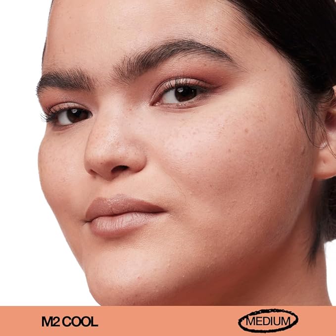 about-face THE PERFORMER Skin-Focused Foundation M2Cool – Medium Coverage, Long-Wear, Breathable & Buildable Base – Clean, Vegan, Hydrating Formula with Blue Agave & Chlorella – 1.08oz