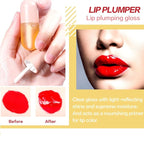 KISSIO Natural Lip Plumper,Lip Plumping Lip Gloss,Lips Plumper Gloss,Lip Plumper,Moisturizing& Reduce Fine Lines 5.5ml For Day Use