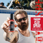 UPPERCUT DELUXE Clay Spray for Men, 5.0 oz – Texturizing Volume Spray with Natural Matte Finish – For Medium to Long Hair – Adds Grit, Thickness & Reworkable Hold