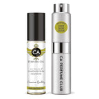 CA Perfume Duo Impression of Lemon Bloom Cologne For Women And Men Perfume Layering Set Long Lasting Travel Size EDP + Body Oil Roll-On Bottle 0.27 Fl Oz+0.33 Fl Oz