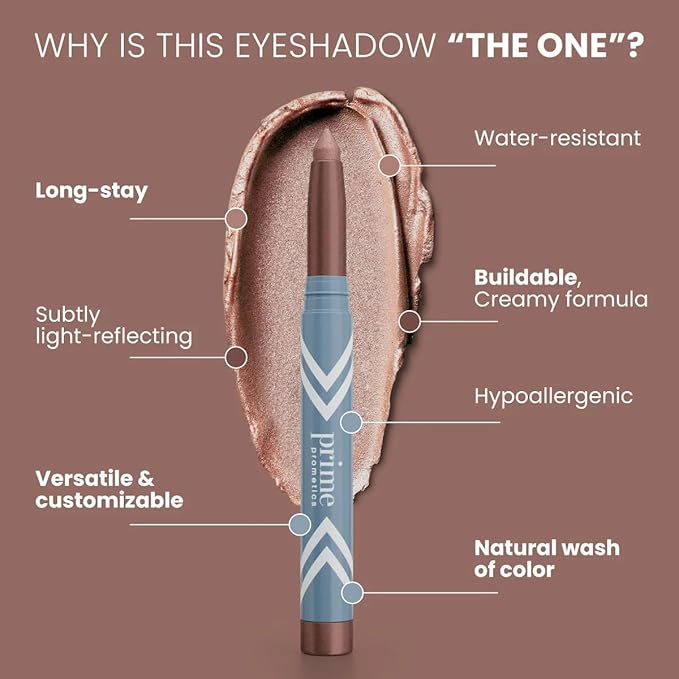 PRIME PROMETICS PrimeEyes Eye Brightener for Mature Women – Creamy Eye Shadow Sticks – Easy Application, Quick Eye Lift Effect – Hypoallergenic, Long Wear, Water-Resistant (Nebula)