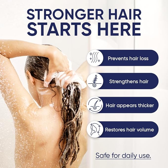 Moerie Volumizing Shampoo and Conditioner for Hair Loss - Thickening Products with Ingredients of Natural Origin - Over 100 Active Ingredients for Thick, Long, Luscious Hair, 2 X 8.45 Fl Oz