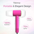 Tideway Hair Dryer, Blow Dryer with Diffuser High-Speed Plasma Ionic Low Noise for Fast Drying, Travel Hair Dryer for Women and Man, Curly/Wavy & Long/Thick Color-Treated Hair H11