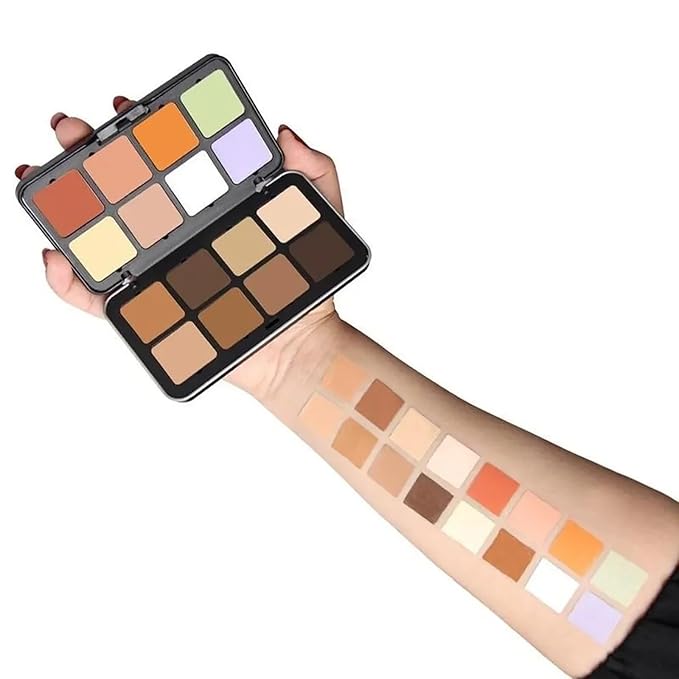 16 Color Corrector Concealer Foundation Palette Cream Set,
