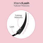 MCoBeauty - Xtendlash Tubing Mascara - Black-Brown - Award Winning Lengthening & Lifting Water-Resistant Smudge-Proof Mascara for Defined Lashes - Richly Pigmented - Smudge Proof, Buildable Formula