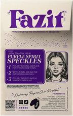 Fazit Makeup Patches - Purple Speckles - Glow Up Make-Up Patches - Cute Glitter Makeup Accessories for Women - Cosmetic Glitter for Face