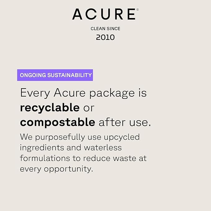 Acure Vivacious Volume Shampoo and Conditioner Set - Thickening & Volumizing Hair Care for Thick, Full Locks, Boost for Thin, Fine Hair, Sulfate Free, Paraben Free, Vegan - 8 fl oz (Pack of 2)