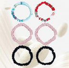 6 Pack 100% Muberry Silk Scrunchies for Women Luxury Hair Ties,No Damage Gentle Hair Bands,Ponytail Holders Silk Hair Ties for Thick and Thin or Curly Hair