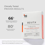 DS Labs Revita Hair Density Support Tablets - Daily Hair Wellness Supplement with Biotin, Zinc, Iron, Vitamin D, Magnesium & Melatonin, for Men & Women, 30 Tablets
