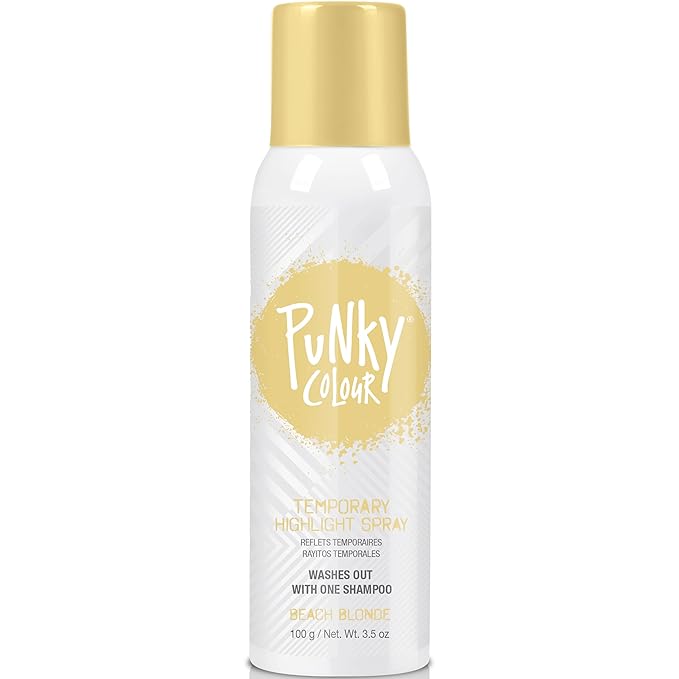 Punky Temporary Hair Highlight Spray, Beach Blonde, 3.5 oz, 1-Pack