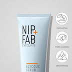 Nip + Fab Glycolic Acid Fix Face Scrub with Salicylic Acid, AHA/BHA Exfoliating Facial Cleanser Polish for Refining Pores Skin Brightening, 75 ml 2.5 fl oz