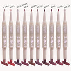 2 in 1 Lipstick Lipliner Retractable Pencil Semi Vegan,